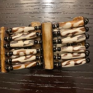 Wood and ivory Bracelet